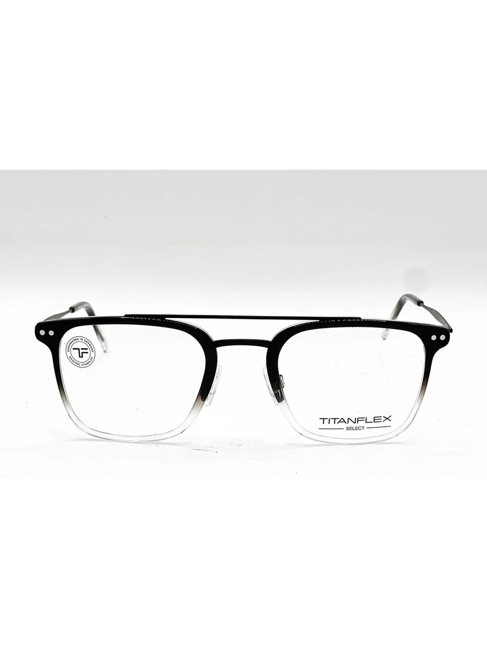 Titanflex 827057 10/Blk Black/Crystal Authentic Eyeglasses 52-23-145